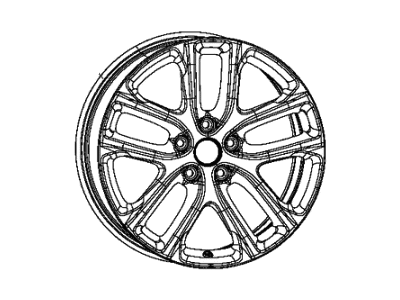 Dodge 68522998AA WHEEL Aluminum
