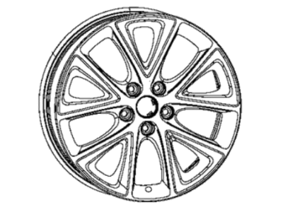 Dodge 6XL96DD5AA WHEEL Aluminum