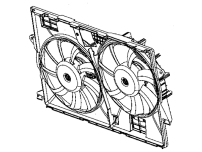 Jeep 68437465AB FAN MODULE Radiator Cooling