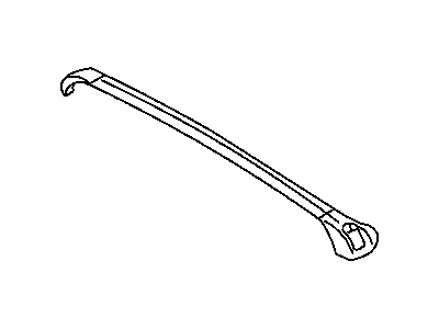 Dodge 5003984AA CROSS RAIL Roof Rack Black