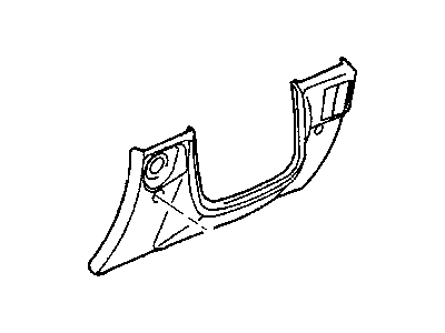 Jeep 5DN91RC3AB COVER Instrument Panel Steering Column Opening