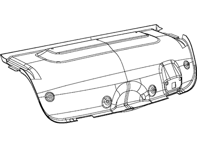 Chrysler 55315128AE COVER Decklid Interior Trim