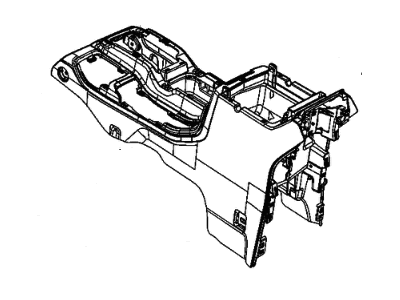 Jeep Wrangler Center Console Base - 6KJ18TX7AC