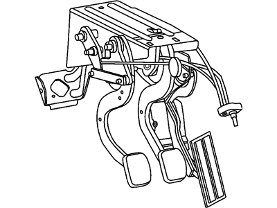 Dodge 4763022AD PEDAL ASSEMBLY Adjustable