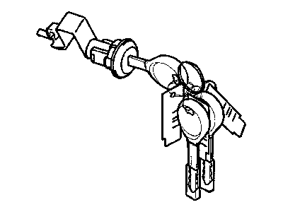 Dodge MR990836 CYLINDER Deck Lid Lock