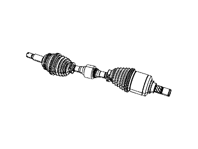 Jeep 5085224AE SHAFT Axle Half