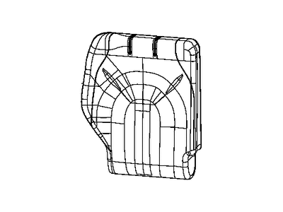 Mopar 6ED07LV5AA Cover Rear Seat Back 3RD Row