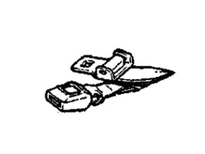 Dodge 5EL61RAZ SEAT BELT, Buckle and Adjuster