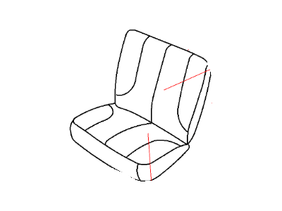 Ram 1XW37GTVAA COVER Rear Seat Back Left