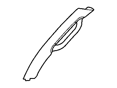 Jeep 5GM93BD1AI MOLDING A PILLAR