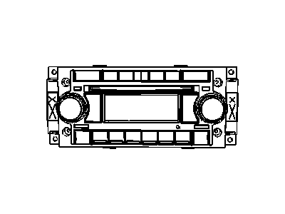 Dodge 5064065AF RADIO AM/FM with CD and Equalizer