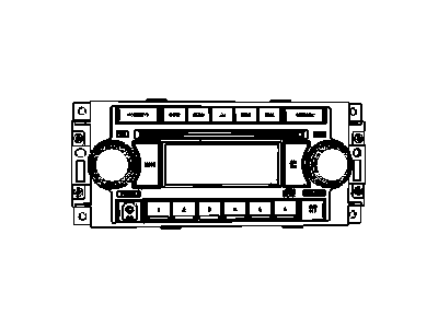 Chrysler 5064173AB RADIO AM/FM with CD and Equalizer
