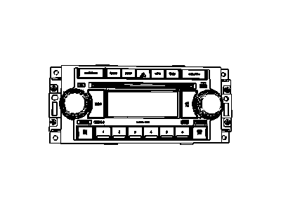 Jeep 5091175AA RADIO AM/FM with CD and Equalizer