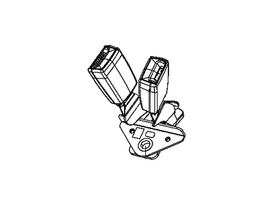 Ram 1CA871TUAA SEAT BELT 2 Passenger Inner Bench
