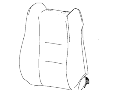Dodge 6QK24YSAAA COVER Front Seat Back