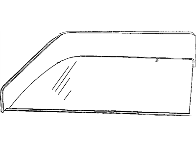 Dodge 55135396AC GLASS Front Door