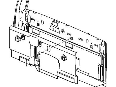 Dodge 5GR33XDHAF PANEL Cab Back Trim