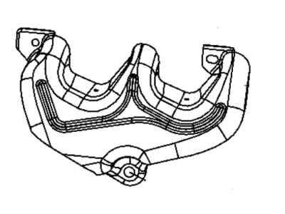 2008 Jeep Wrangler Exhaust Heat Shield - 4892448AB