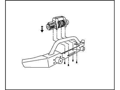 Jeep 82209909AC WINCH KIT Power