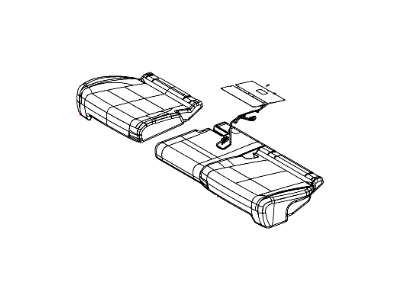Dodge 1YF73BD3AA COVER Seat Cushion
