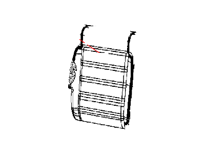 Jeep 1TY55JRRAA COVER Rear Seat Back
