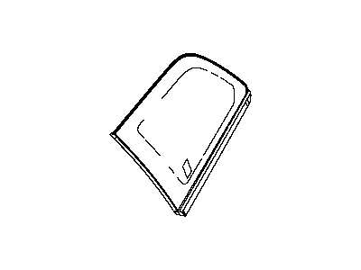 Dodge 5155278AG GLASS Quarter Window