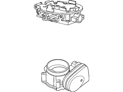 Dodge 53032801AA THROTTLE BODY With Throttle Position Sensor