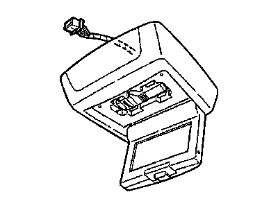 Jeep 56038784AF MEDIA SYSTEM Monitor with DVD