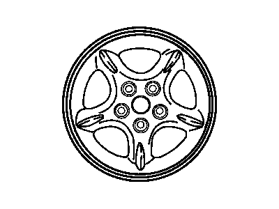 Jeep 5GK75PAKAA WHEEL Aluminum