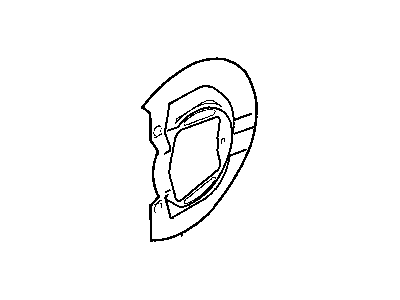 Dodge 4728111 SHIELD, Rear Disc Brake (Dust), Right