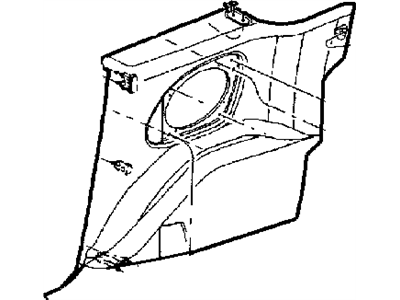 Chrysler YQ90TL2AB Panel - Quarter Trim