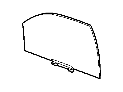 Jeep 55394255AC GLASS Front Door