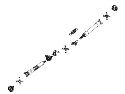 Ram 68305611AD SHAFT Drive Rear 2-Piece