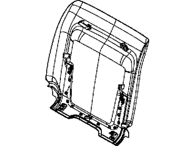 Dodge 1UP05DX9AC PANEL Front Seat Back