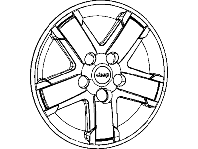 Jeep Wrangler Wheel Cover - 5HT59SZ0AB