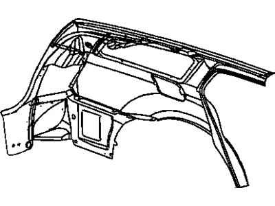 Dodge 5139154AB PANEL Body Side Aperture Rear Inner
