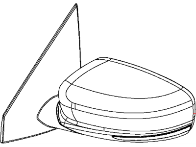 Dodge Dart Car Mirror - 1TA151FEAE