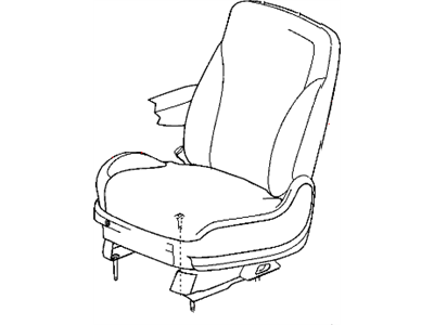 Chrysler 1FD871D5AA COVER Front Seat Back