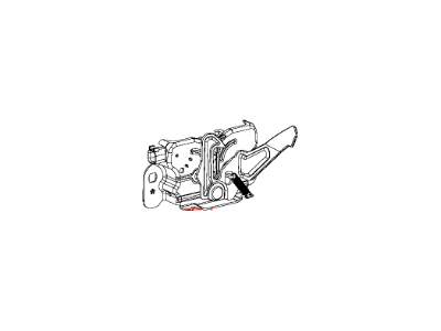 Chrysler 55113780AD LATCH Hood