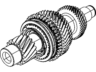 Dodge 68032738AA OUTPUT SHAFT Transaxle