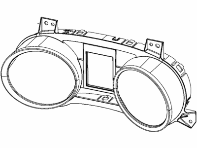 Ram 68089297AA MASK AND LENS Instrument Cluster