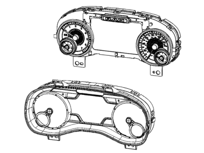 Ram 68453483AC CLUSTER Instrument Panel