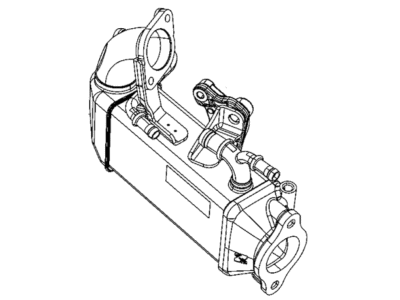 Jeep 68493360AA COOLER LOW PRESSURE EGR