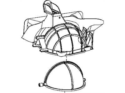 Dodge 68013367AA HOUSING Air Inlet Includes: Recirc Door and Actuator