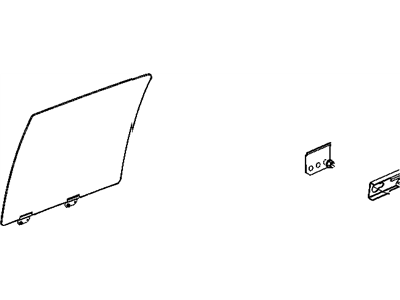 Dodge 55362190AA GLASS Rear Door