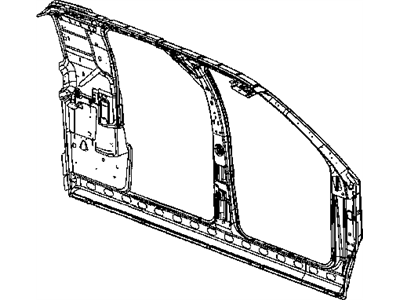 Dodge 68000694AA PANEL Body Side Aperture Inner Complete
