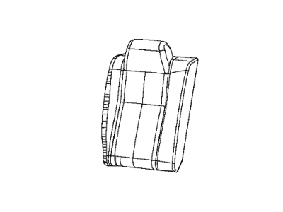 Dodge 6BK34LA8AA COVER Rear Seat Back Right