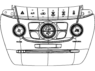 Dodge 1RK581X9AD CENTER STACK Lower