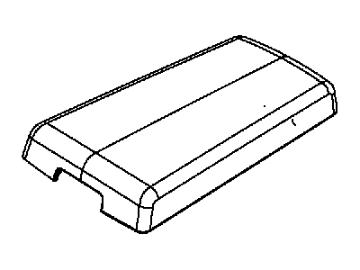 Mopar 1GR001DVAA Armrest Pad, Gray, Center