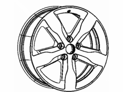 Jeep 1JD14DX8AE WHEEL Aluminum